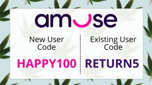 Amuse Cannabis Delivery Promo Code | HAPPY100