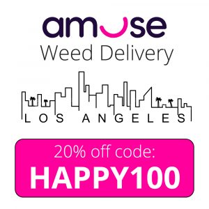 Amuse Weed Delivery Promo Code for Los Angeles: HAPPY100